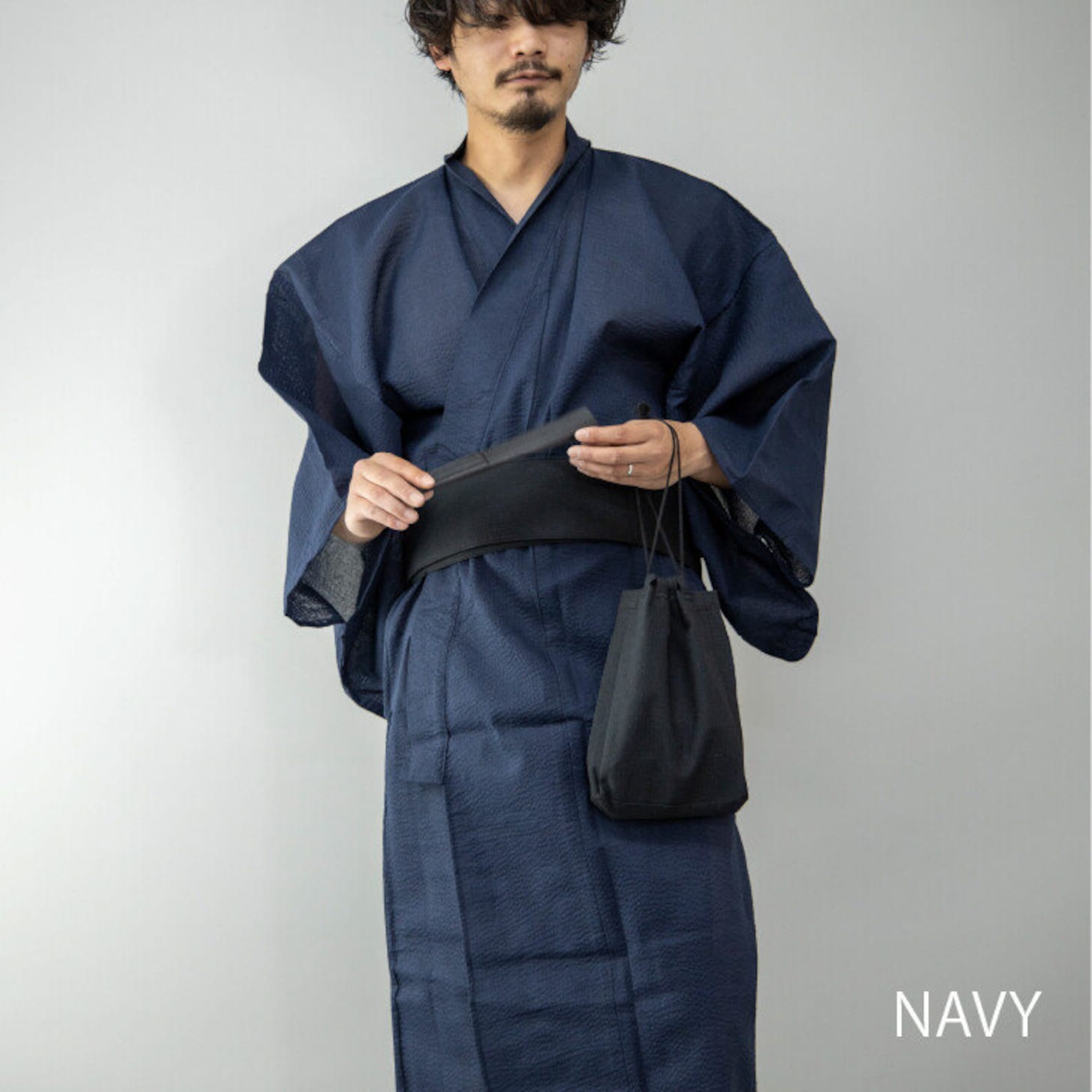 Mens Yukata Robe Yukata Kimono for Men Japanese Kimono Set Etsy