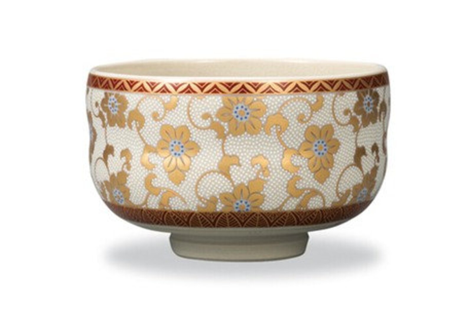 Japanese Kutani Yaki Kutani Ware Pottery Matcha Bowl Japanese Etsy