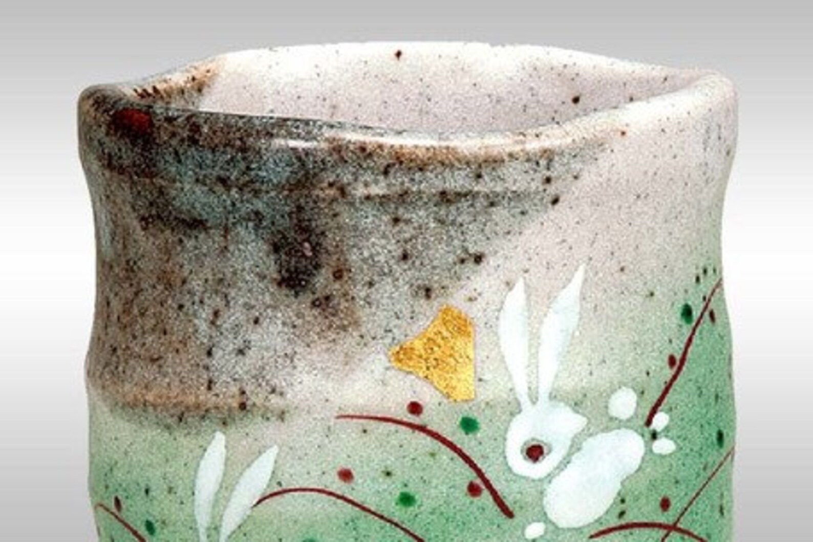 Japanese Kutani Yaki Kutani Ware Pottery Tea Cup Ceramic Tea Etsy