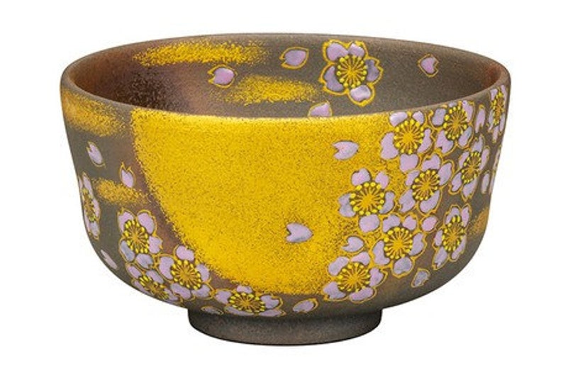 Japanese Kutani Yaki Kutani Ware Pottery Matcha Bowl Japanese Etsy