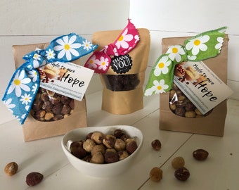 Say, "Thank You!" with Homegrown HAZELNUTS: GOURMET Healthy Treats for those you Appreciate! Friends/Boss/Co-worker/Neighbors/Teachers