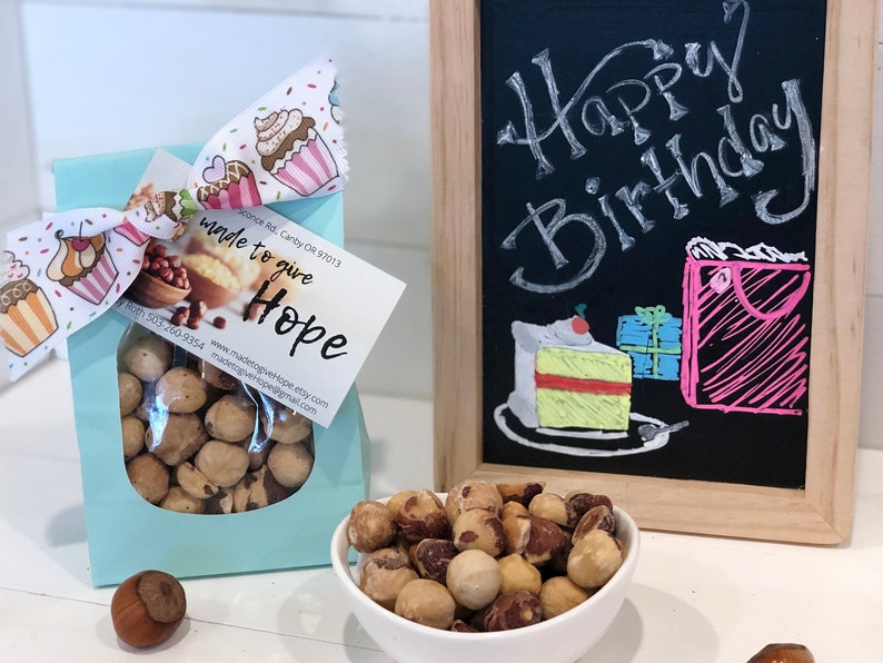 Vanilla CINNAMON Hazelnuts are Pure BLISS for the Hazelnut Lover SCRUMPTIOUS Treat/Party Favor/Foodie Gift/Charcuterie board/Wedding Favor Happy Birthday!