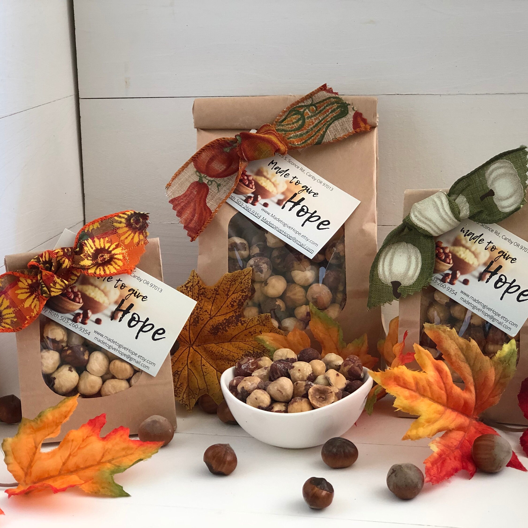 Fall Party Favors!homegrown HAZELNUTS for Autumn Celebrations!gourmet ...