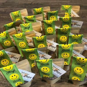 HOMEGROWN HAZELNUTS Oregon's Heart Healthy,Protein Packed, Brain Boosting, Energy Fuel Snacks/Party Favor/Gift for EVERYONE You Appreciate Smily Face Packaging