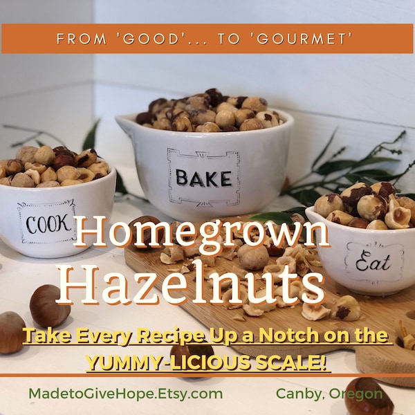 Guilt-Free No-Brainer!Hazelnuts! Yummy-licious & NUTRITIOUS!Protein Packed-Heart Healthy-Energy Boosting-Everyday Snack-Unique Party Favor