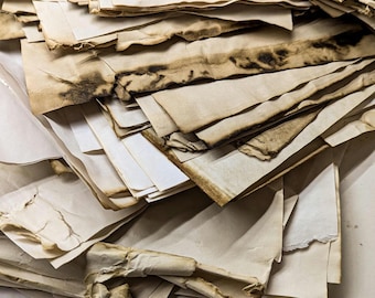 Tea Stained Paper | Grunge Coffee Stained Paper, Tea Dyed Aged Junk Journals, Mixed Media Scrapbooking, Collage, Vintage, Antiqued paper