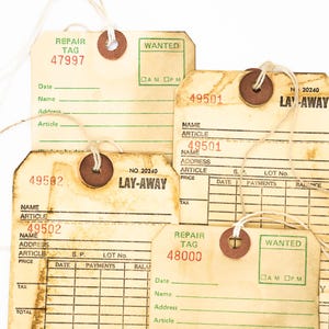 Etiquetas tingidas de café Lay-Away e reparo | 4 PC Papel manchado de chá, manchado de café, papel envelhecido, papel de diário de lixo, itens vintage de scrapbook