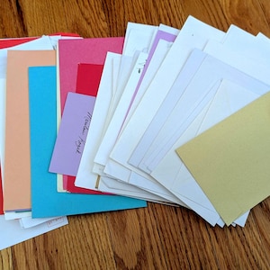 Más de 70 sobres variados vintage y reciclados / Correo basura reciclado, Scrapbooking, Collage, Técnica mixta, Diarios basura, Paquete de retazos de efímeras