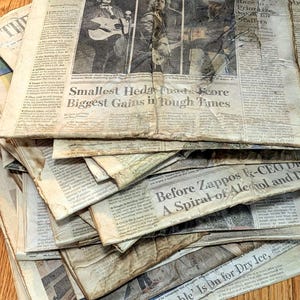 Coffee Dyed Paper Newspaper | Tea Stained Paper, Coffee Stained, Aged Paper, Junk Journal Paper, Scrapbooking, Collage, Historical Ephemera