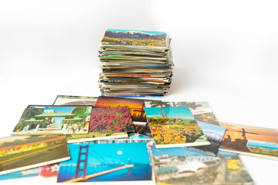 Vintage Postcards, 1950 - 1999 | Used & Unused, Antique Post cards, USA, Stamps, Random Lot, Ephemera, Collectible Stationery, Junk Journal
