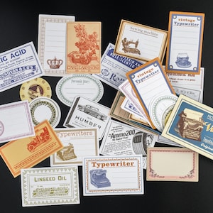 Retro Labels Stickers | Tags & Advertisements, Ads, Sticker Pack, Sticker Lot, Matchbox, Junk Journal Ephemera, Stickerpack, Scrapbooking