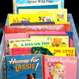 couvertures de livres pour enfants vintage, dos de livre, album d'images pour enfants, fournitures pour journaux indésirables, reliure, scrapbooking, éphémères, fabrication de livre, journal intime