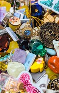 Crow Confetti Mystery Scoop | Ren Faire Accessories Crowcore Trinkets Grab Bag i spy Miniature Knick Knacks Witch Confetti Goblin Core Charm