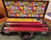 Customized Looney Tunes Bakelite ES Lowe Mahjongg Set