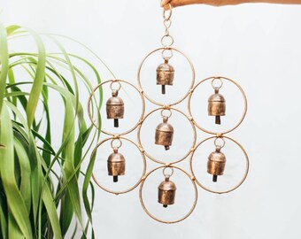 Vintage handmade Indian bell wind chimes for outdoor decor, Home decor,gifted item...