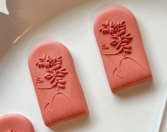 Lady Bloom Texture Plate | Polymer Clay Earrings Tools