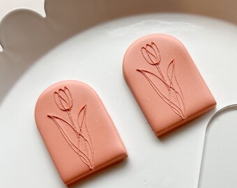 Tulip Texture Plate | Polymer Clay Earring Tools