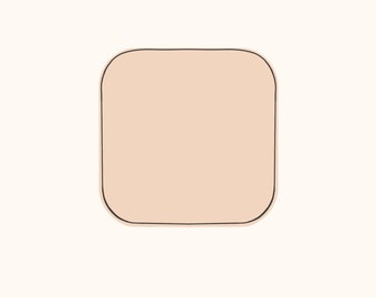 Rounded Square Clay Cutter | Basic Shape Clay Cutter