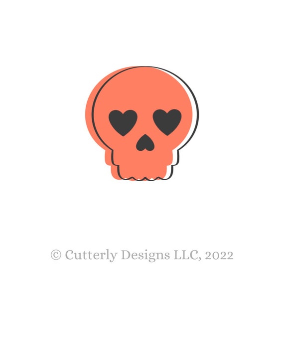 Lovely Skull | Valentines Clay Cutters