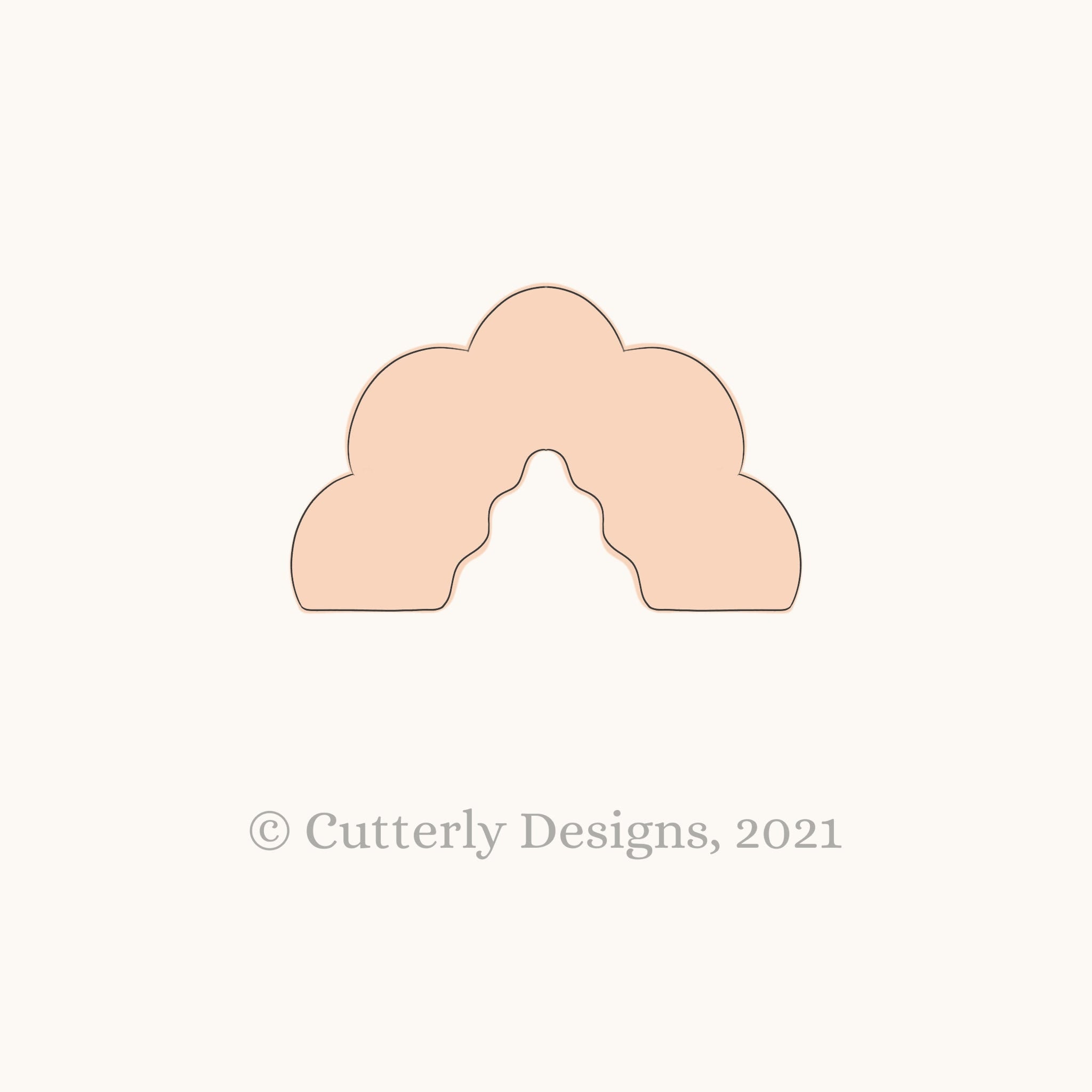 Everly | Scalloped Clay Cutter | Wavy Clay Earring Cutter