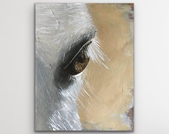 Fine Art Print, Original Art, Horse Painting, Horses Painting, Horse Painting Print, Horses Eye, Close Up Horse Painting Print
