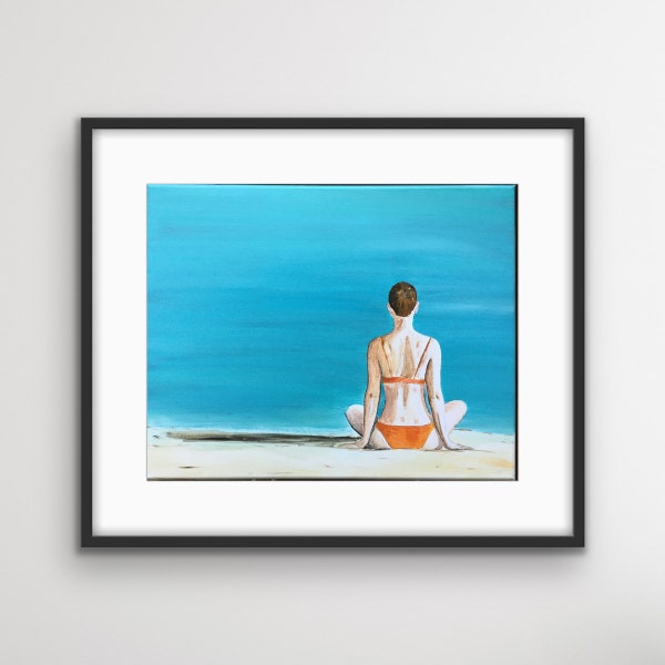 Bathing Suit Painting Etsy