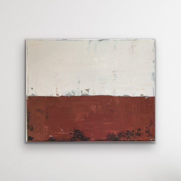 fine art paper print from my original acrylic painting on canvas - earthy abstract - minimalism