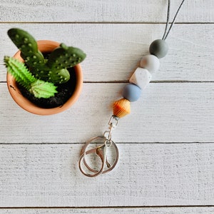 Schlüsselbänder, Lehrer Schlüsselbänder, Schlüsselanhänger, Lehrer Geschenk, Bead Schlüsselbänder, Silikon Perlen