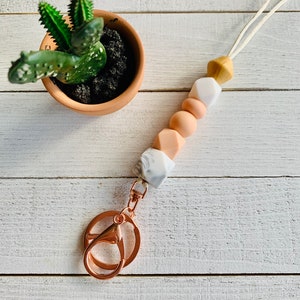 Schlüsselbänder, Lehrer Schlüsselbänder, Schlüsselanhänger, Lehrer Geschenk, Bead Schlüsselbänder, Silikon Perlen