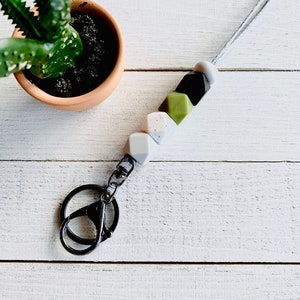 Schlüsselbänder, Lehrer Schlüsselbänder, Schlüsselanhänger, Bead Lanyards, Lehrer Geschenke, Silikonperlen