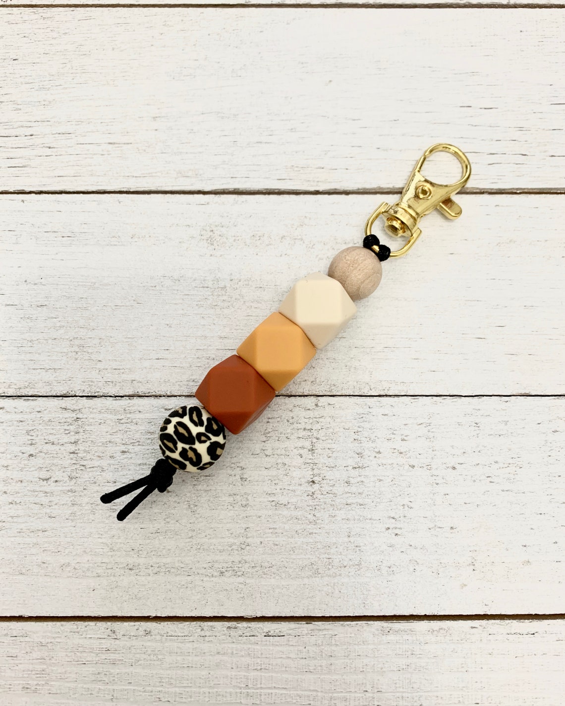 Keychain Silicone Beaded Accessories Wedding Favours Back Etsy
