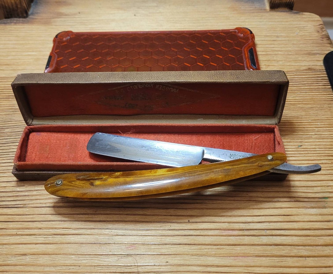 Antique 1956y. Soviet New Straght Razor Moscow-stiz Kuznetsky Bridge - Etsy