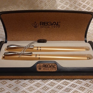 Set of 2 pieces ink and ballpoint pen Regal. New in box. Made in USA.