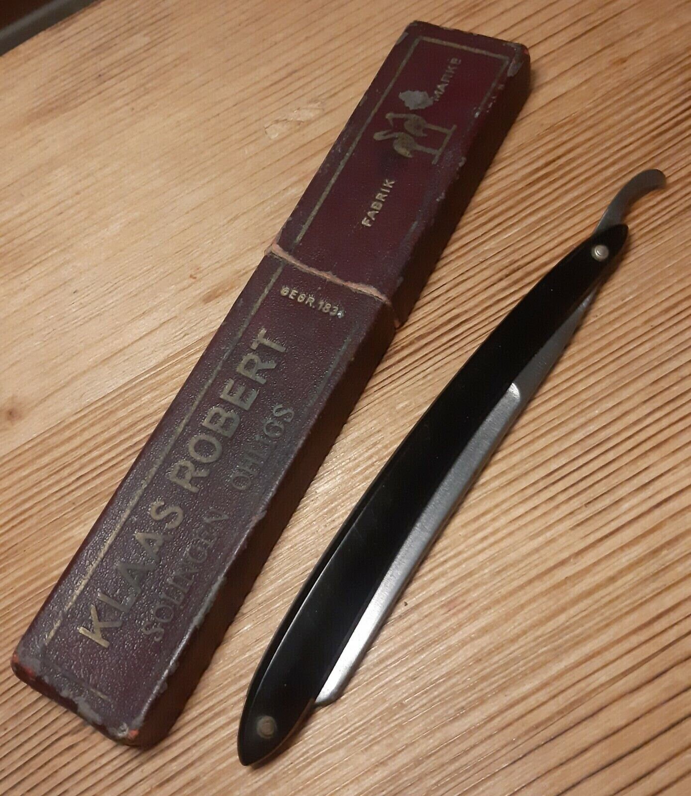 Old Vintage 1920-30s Straight Razor Solingen 42 3/8 Breidora