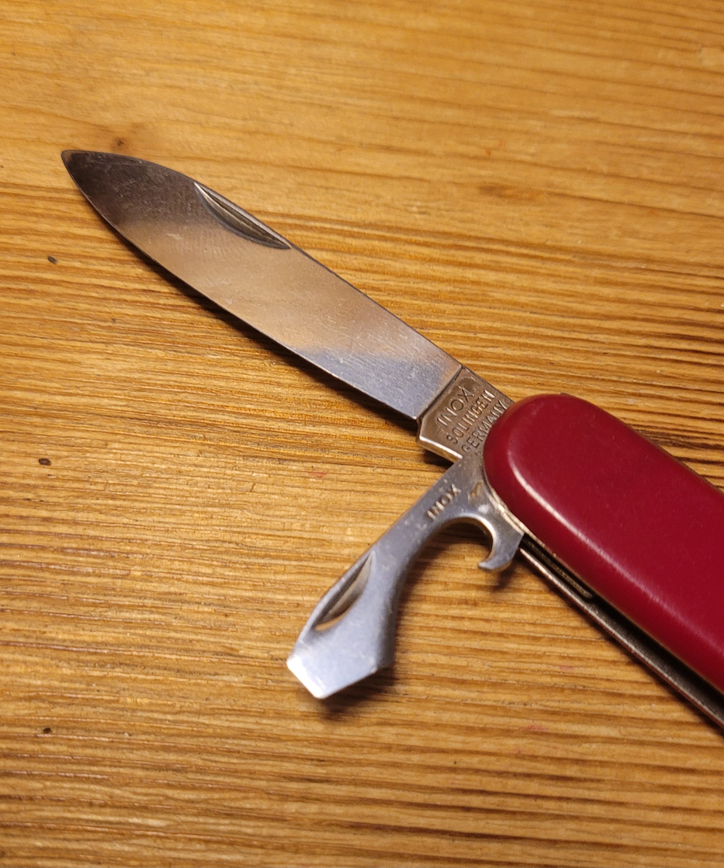 German-made ROSTFREI SOLINGEN Teak Cream Knife Set - Shop