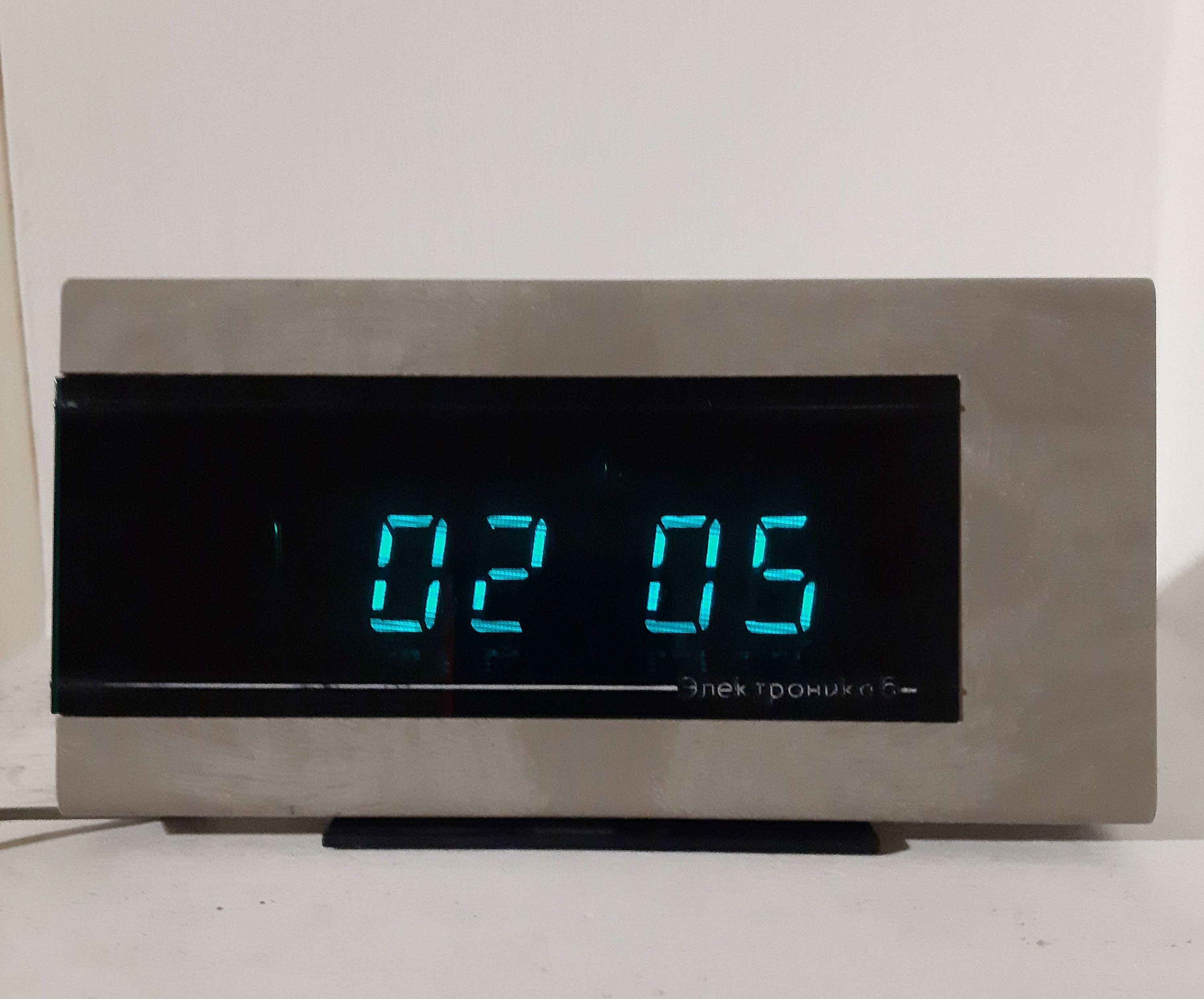 Rare Vintage Des Années 1980 Soviétique Russe Réveil Numérique Elektronika 6.14 01