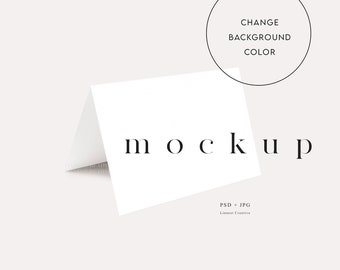Zelt Klappkarte Mockup, Minimalistische Klappkarte Mockup, Boho Hochzeit Stationär Mockup, Danke Karte Mockup, Klappkarte Mockup
