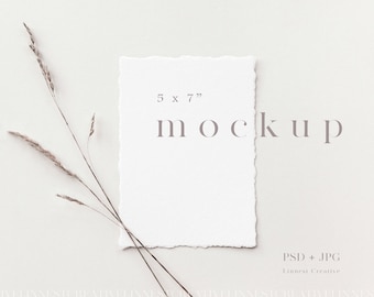 Minimal Card Mockups For Weddings And Baby By Linnestcreative