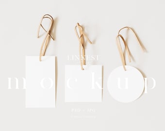 Gift tag mockup, Wedding favor tag mock up, Minimalist mockup neutral colors, Empty gift tag mock up wedding, Simple tag mockup 023