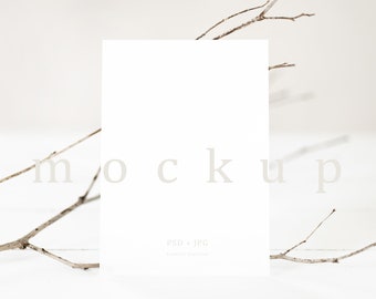 Minimal Card Mockups For Weddings And Baby By Linnestcreative