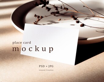 Minimal Card Mockups For Weddings And Baby By Linnestcreative