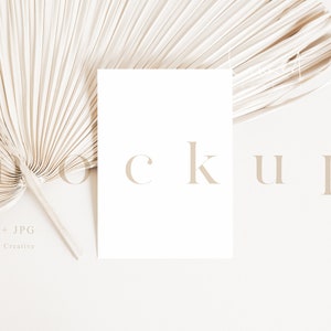 5x7 Karten Mockup, Einfaches Grußkarten Mockup, Einladung Mockup, Karten Mockup, Boho Hochzeit Mockup neutral, Hochzeitseinladung Mockup LC1