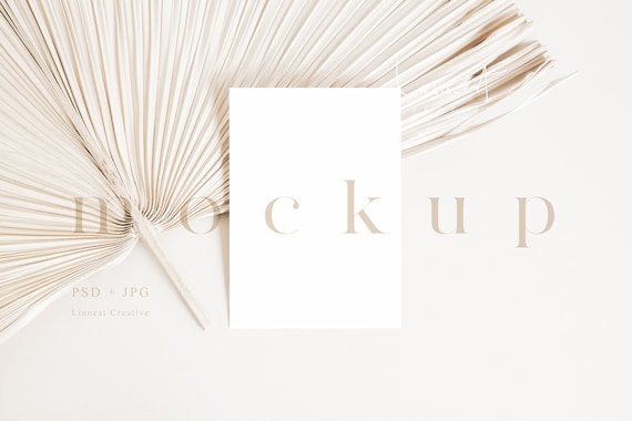 5x7 card mockup, Simple greeting card mockup, Invitation mockup, Card mockup, Boho wedding mock up neutral, Wedding invite mockup LC1