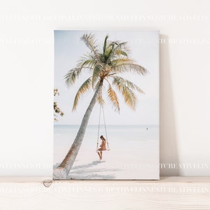 Kunstdruck Leinwand Mockup, Minimalistische leere Leinwand Mockup, Moderne weiße Leinwand im A4 Format, Wand Kunst Printables Mockup, Kunstwerk Leinwand Mockup Bild 3