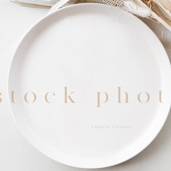 Styled stock photo, Boho wedding stock photography, Menu stock photography, Dinner plate stock photo, Neutral tones wedding stock image 08