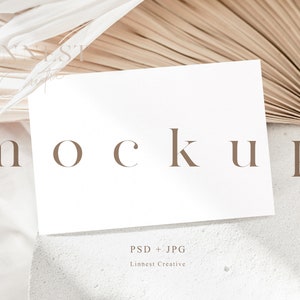 6x4 kaart mockup, Boho kaart mockup Smart Object, Bruiloft mock up, 4x6 horizontale kaart mockup, Minimalistische kaart mockup, Stationaire mockup LC1