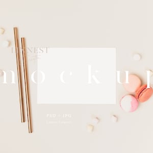 Party Einladung Mockup, Valentinstag Karte Mockup, Minimalistische leere weiße Karte, Grußkarte Mockup, Baby Shower Mockup, Geburtstagskarte