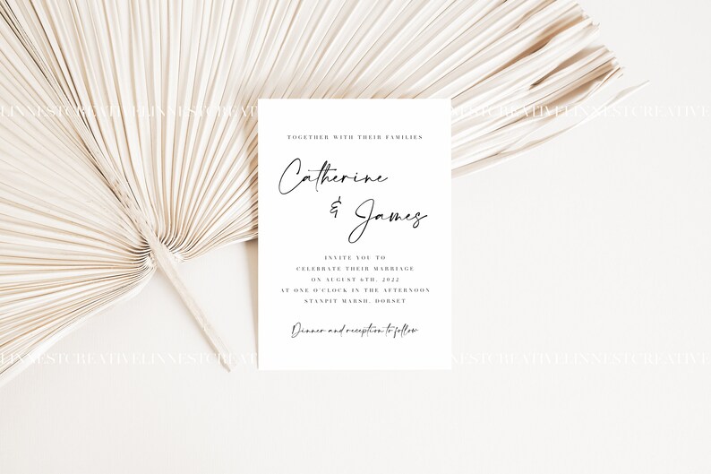 Maqueta de tarjeta 5x7, Maqueta de tarjeta de felicitación simple, Maqueta de invitación, Maqueta de tarjeta, Maqueta de boda Boho neutral, Maqueta de invitación de boda LC1 imagen 3