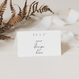 Platzkarte Mockup, Klappkarte Mockup, Hochzeit Stationär Mockup, Boho Karte Mockup, Tented Platzkarte Mockup, Neutrale Karte Mockup 023 Bild 8