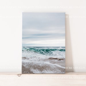 Kunstdruck Leinwand Mockup, Minimalistische leere Leinwand Mockup, Moderne weiße Leinwand im A4 Format, Wand Kunst Printables Mockup, Kunstwerk Leinwand Mockup Bild 4